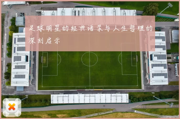 足球明星的经典语录与人生哲理的深刻启示